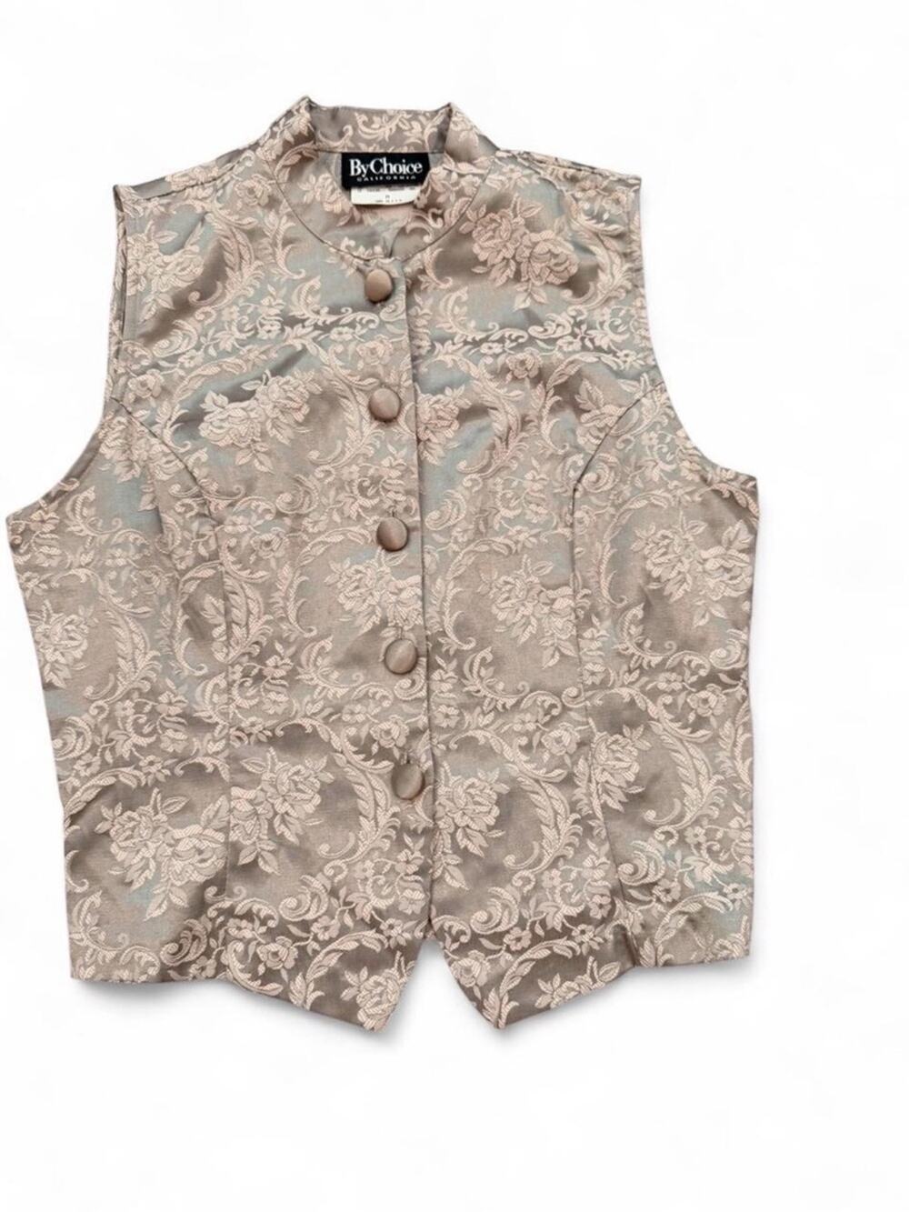 Vintage 90s By Choice Jacquard Floral Vest